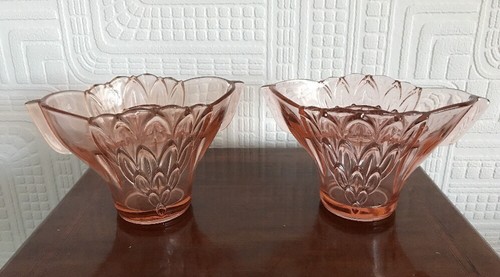 Two beautiful art deco pink - deco,