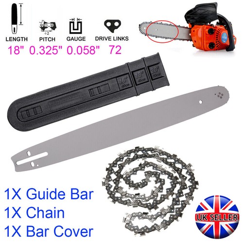 Inch chainsaw guide bar - 18",