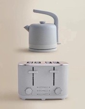Kettle Toaster Set Grey