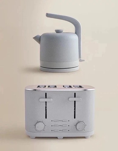 Kettle toaster set grey - kettle,