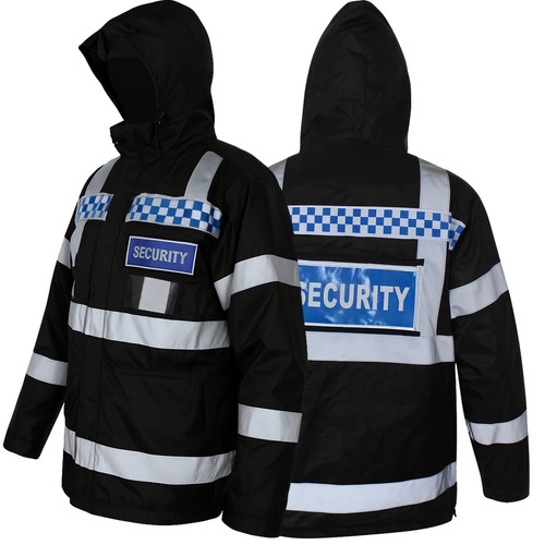 Mens rain jacket security work - security,