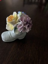 Radnor Bone China England ~ Flowers in Shoe ~ Vintage ornament