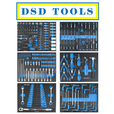Tool Chest Box Trolley Cabinet With Tools Steel Top Workshop Storage Carrier