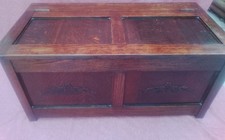 Antique Oak Coffer Blanket Box