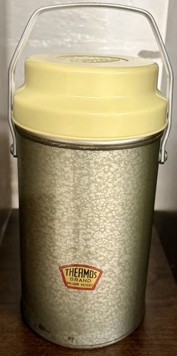 Vintage thermos vacuum flask - vacuum,