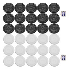 22mm Plastic Black White
