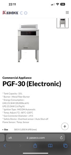 Industrial catering lpg fryer - industrial,