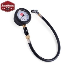 TYRE Air Pressure Gauge 60PSI Liquid Filled Tire Chucks Black Rubber Case Analog