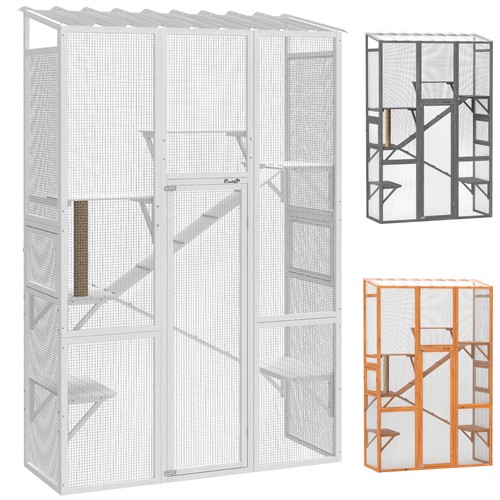 Pawhut outdoor catio - pawhut, cat