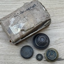 Vintage Brass Weights Banking