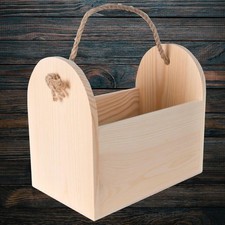 Decorative Wooden Trug Basket