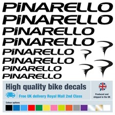 Pinarello new design bike decals  c/w free bike protection (26 pack)- 17 colours