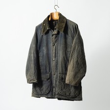 Vintage 90s Blue Distressed and Repaired Barbour Beaufort - Size Meduim