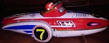 VINTAGE SPACE SHIP AIRCRAFT ROCKET MISSLE TIN PLANE #7 TOY CAR