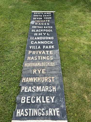 Vintage bus destination blind - vintage,