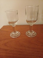 2 Small Antique Thick Stem