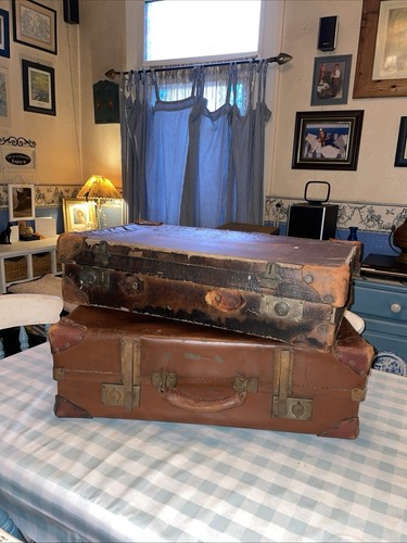 Old suitcases for photo props - old,