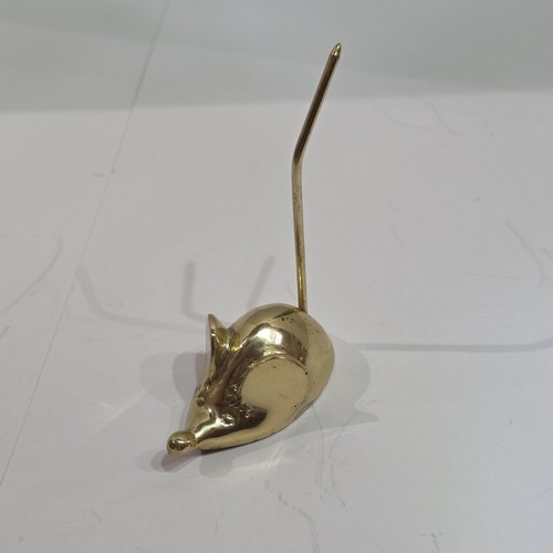 Vintage brass mouse ring - vintage,