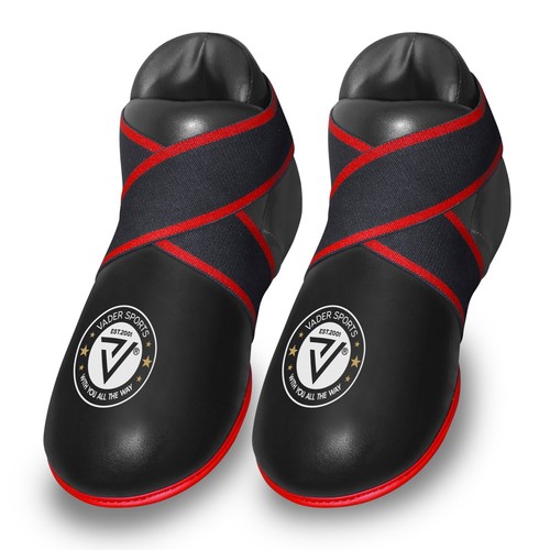 Kick boxing boots black semi - kick,