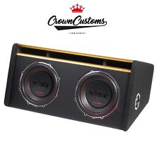 VIBE SLICK MIT12 Twin 12" Bass Enclosure 3000W Passive Subwoofer Box Car Audio