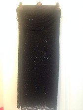 Black bandeau lace/sequin