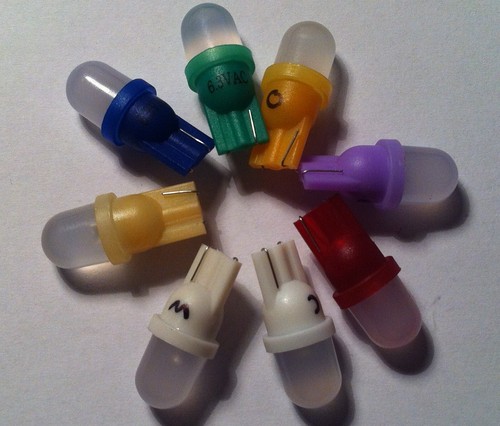 555 frosted led domed bulbs - frosted,