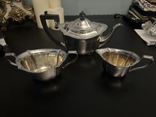 Silver Plated Tea Pot And Two