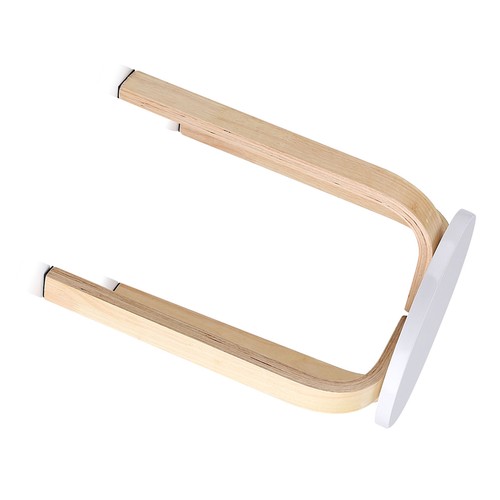 White 1pc antislip bent - 1pc, wood