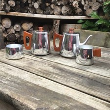 Vintage Stainless Steel Wooden