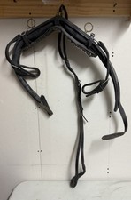 Vintage Equestrian Luxe Leather Carriage Driving Cob Single Saddle Girth Tugs