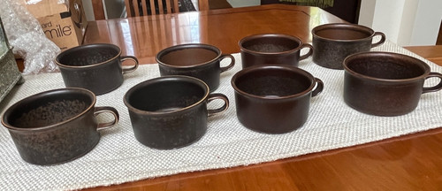 Four sets vintage brown - sets,
