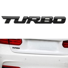 3D TURBO Letter Sport Black
