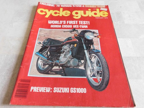 1978 cycle guide honda cx500 - honda,