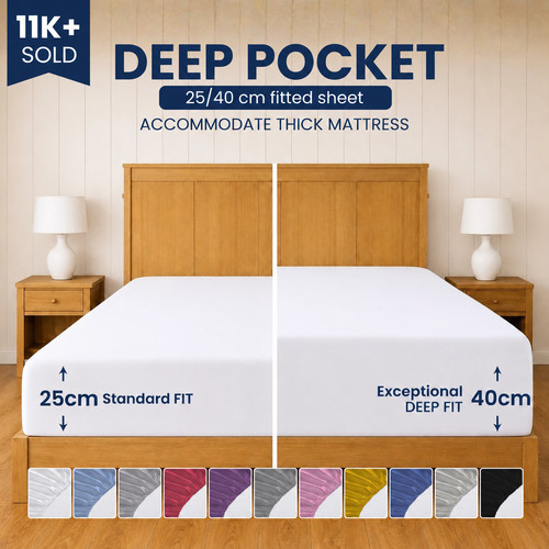 Extra deep fitted sheet - deep,
