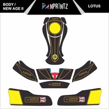 NEW AGE II LOTUS FULL KART STICKER KIT - KARTING - OTK - EVK -CRG