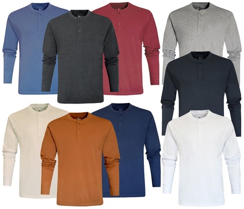 Mens henley plain long - mens,