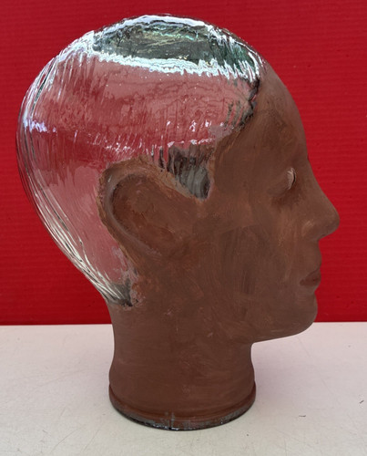 Vintage hand painted face - hand,