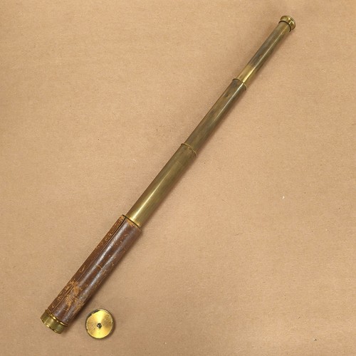 Antique brass draw telescope - antique,