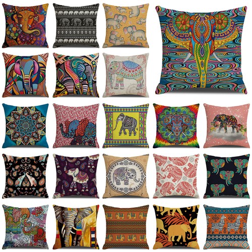 Indian ethnic elephant pillow - indian,