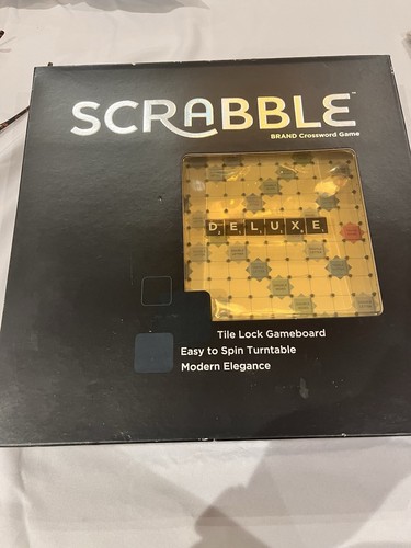 Scrabble deluxe edition black - scrabble,