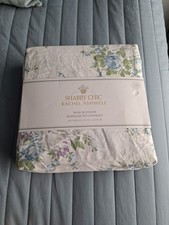 Shabby Chic Rachel Ashwell Rose Blossom Ruffle King Size Duvet Cover Set