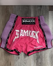 MMA Fight Shorts Boxing Deep Pink Muay Thai Training Sports Shorts Slam Kick T9