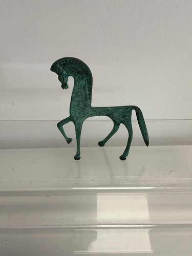 Bronze horse figurine ancient - figurine,