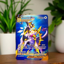 Arceus VMAX Gold Metal Pokemon Card Collectible Gift/Display