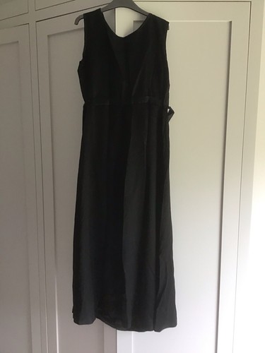 Vintage 1920s black satin - black,