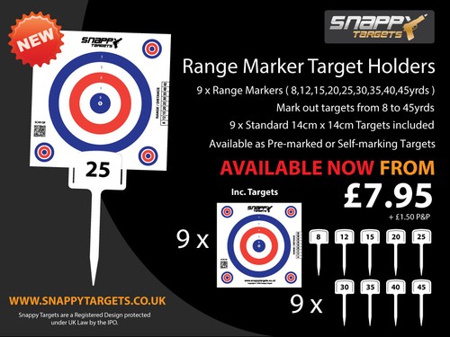Range marker target - target, holders