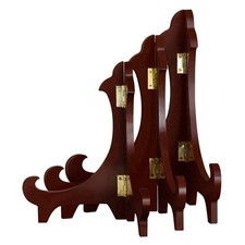 1pc Wooden Display Stand Plate Picture Photo Frame Storage Holder Display Easel