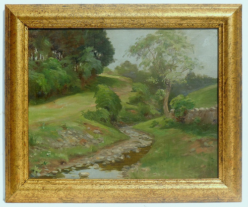 Vintage british school oil - school, on