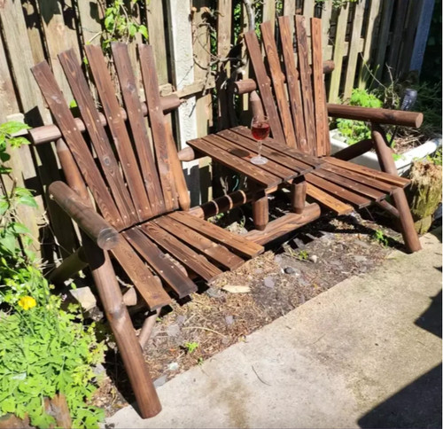 Wooden garden bench - wooden,