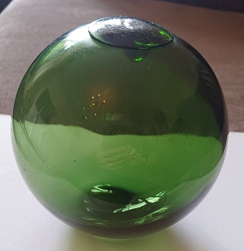 Vintage hand blown green - vintage,